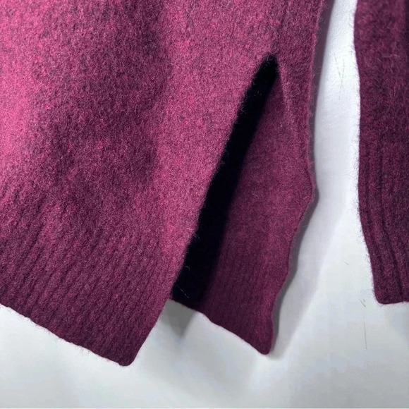AllSaints Merlot Lock Roll Wool Blend Sweater Size Small - Picture 4 of 10